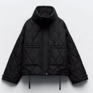 Zara Black Quilted Women's Jacket